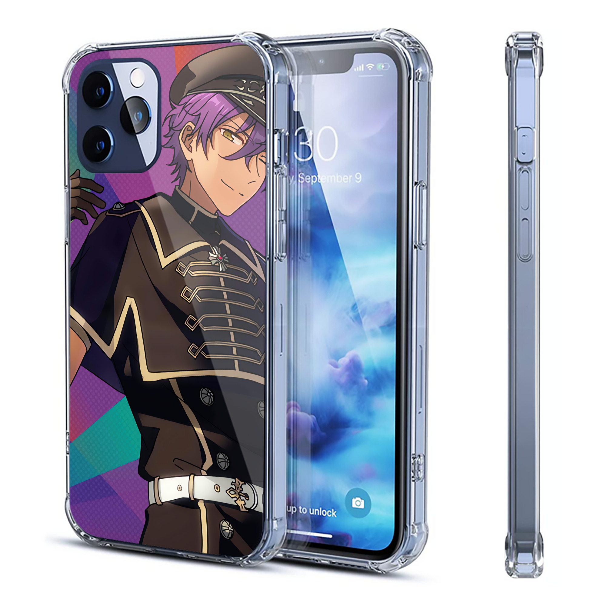 （画像用） あんさんぶるスターズ! Ensemble Stars 【iPhone 12シリーズ対応】透明スマホケース（クリアソフトケース）